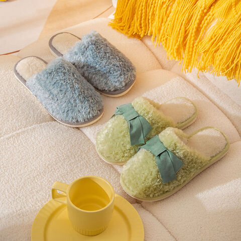 Soft bottom slippers women's fuzzy slippers fancy slippers pearl slippers white fluffy slippers men velvet slippers