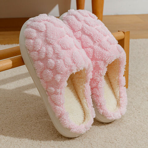 Felt wool slippers home wear slippers sheepskin slipper strip slippers pink slipper trendy women's slippers
