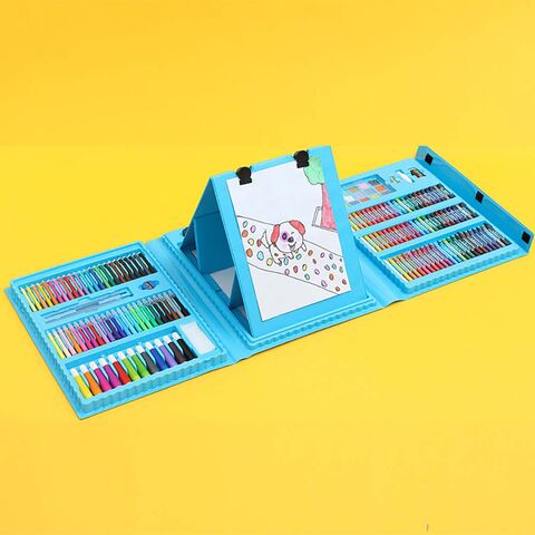 مجموعة أدوات الرسم للأطفال: أقلام ألوان مائية، علبة هدايا فاخرة، أقلام تلوين، أقلام رصاص ملونة، أدوات مكتبية، فرشاة طلاء، مجموعة الرسم