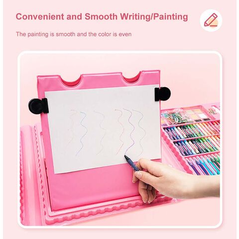 مجموعة أدوات الرسم للأطفال: أقلام ألوان مائية، علبة هدايا فاخرة، أقلام تلوين، أقلام رصاص ملونة، أدوات مكتبية، فرشاة طلاء، مجموعة الرسم