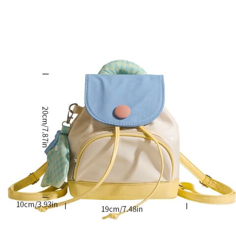Mochila con Logo Personalizado Nueva Bolso de Hombro Lindo Nylon Cubo Cordón Mochila de Viaje Mini Mochilas Escolares para Niñas
