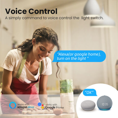 AVATTO Tuya 10A Interruptor WiFi Módulo de Interruptor Inteligente Avatto Módulo Inteligente Color Azul 1/2/3/4 Gang Interruptor de Circuito Inteligente WiFi