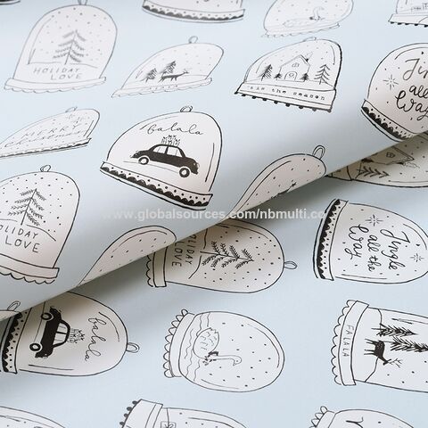 Rouleaux de papier cadeau de Noël personnalisés et magnifiques en gros - Papier d'emballage de Noël