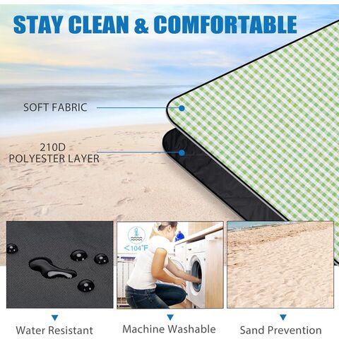 Mantas de Picnic Extra Grandes para Exterior - Manta de Picnic Impermeable con Correa de Transporte | Manta de Picnic Lavable a Máquina con Respaldo a Prueba de Arena