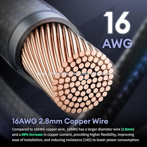 Okinos, 16AWG PSU Cables, 1x24Pin ATX / 1x8Pin(4 4) EPS / 2x8Pin(6 2) PCIE PSU Kit de cables de extensión, 30cm con peines, negro