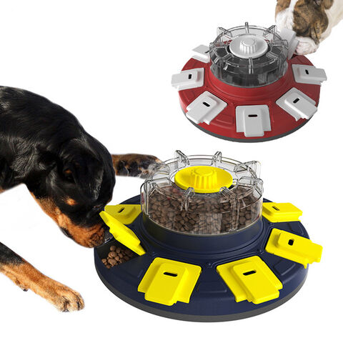 Gamelle Rotative Anti-glouton pour Chien, Gamelle Alimentation Lente, Distributeur de Friandises, Jouet Puzzle pour Chien
