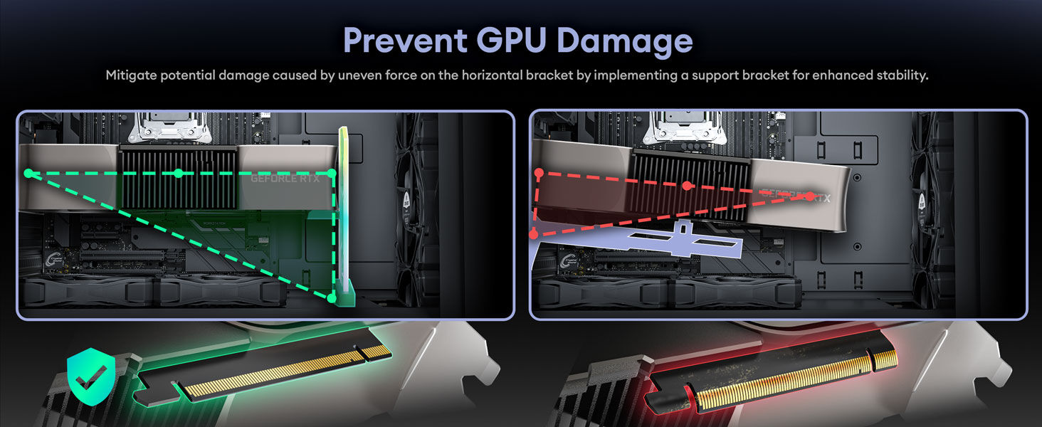 Gpu Glass Okinos, Gpu Support Bracket, Compatible With 4090 Graphic Card ...