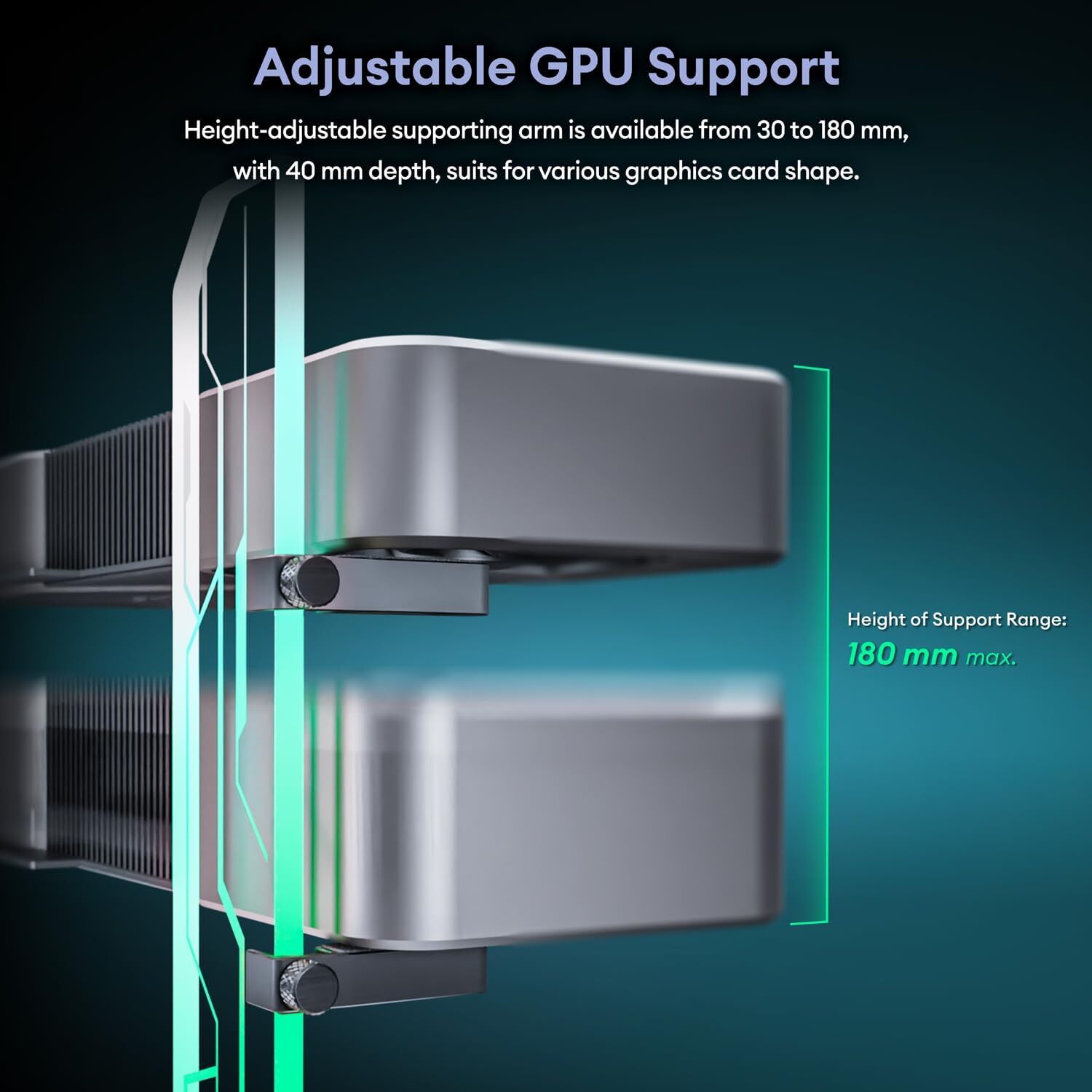 Gpu Glass Okinos, Gpu Support Bracket, Compatible With 4090 Graphic Card ...