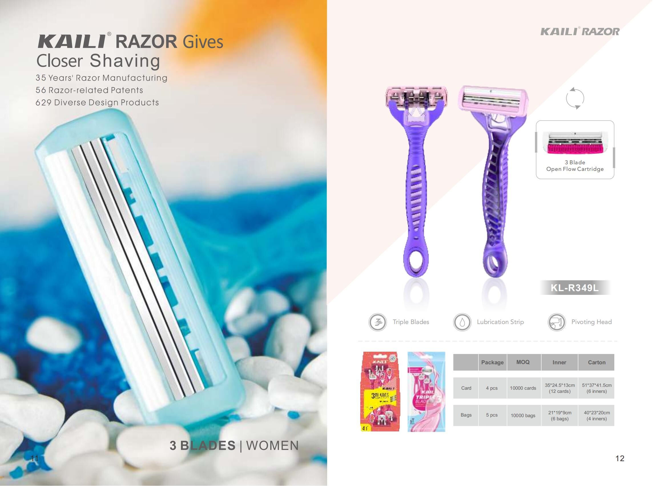 Four Blade Razor With Precision Shaving Technology, Comfort Grip Handle ...