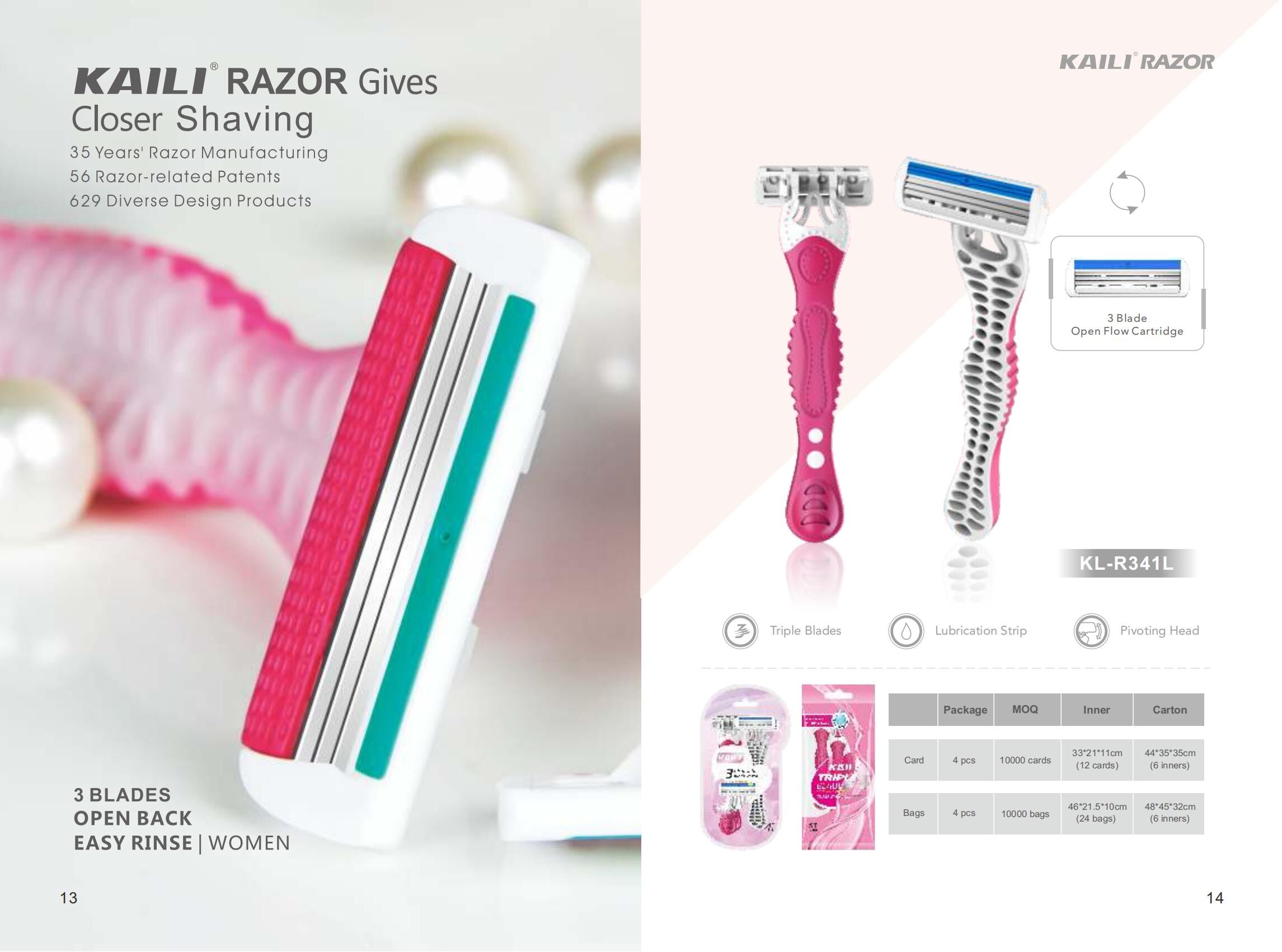 Four Blade Razor With Precision Shaving Technology, Comfort Grip Handle ...