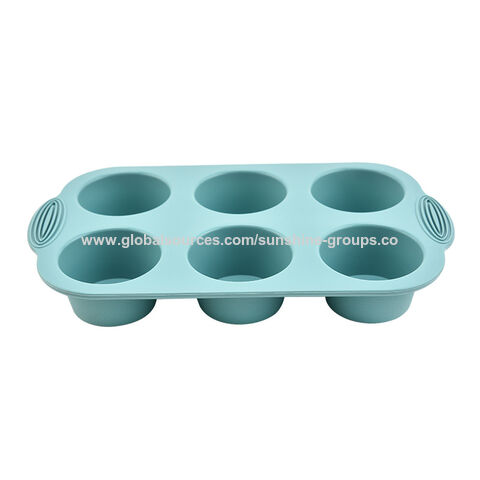 Molde de silicona para pastel de 6 cavidades, redondo, para hornear pasteles y galletas, utensilios de repostería