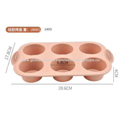 Molde de silicona para pastel de 6 cavidades, redondo, para hornear pasteles y galletas, utensilios de repostería