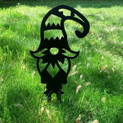 Venta al por mayor de decoraciones de jardín con diseño de silueta de animales cortadas con láser personalizadas, arte en metal para jardín