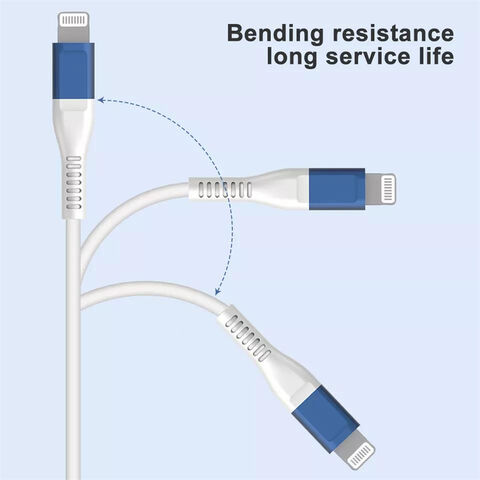 Carregador Rápido Cabo USB-C para Lightning para iPhone e iPad - Carregamento Rápido PD