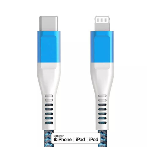 Carregador Rápido Cabo USB-C para Lightning para iPhone e iPad - Carregamento Rápido PD