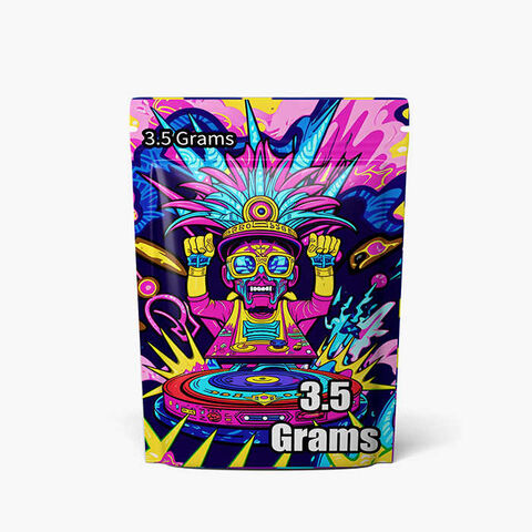 Sachets Mylar personnalisés avec mon logo, 3,5g 7g 14g 28g, sachet Doypack en plastique refermable anti-odeur, 3,5 grammes