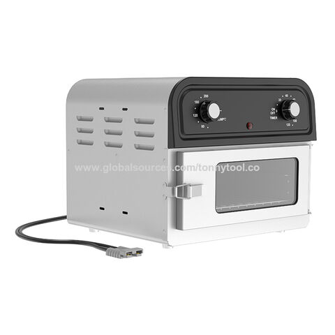 Four Grille-Pain Friteuse à Air 12V DC 300W, Four à Convection Compact pour Camping en Plein Air/Camping-Car/Voyage en Camion, Appareils de Cuisine