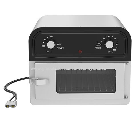 Four Grille-Pain Friteuse à Air 12V DC 300W, Four à Convection Compact pour Camping en Plein Air/Camping-Car/Voyage en Camion, Appareils de Cuisine