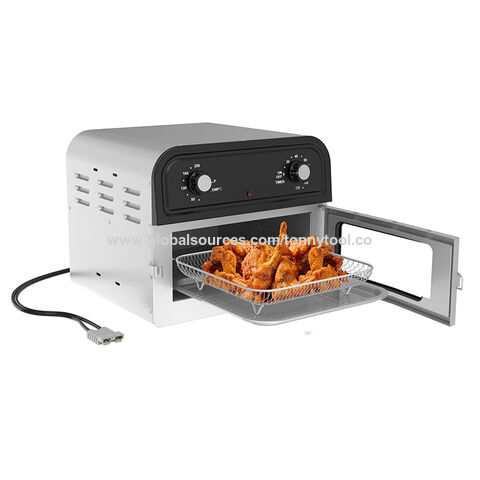 Four Grille-Pain Friteuse à Air 12V DC 300W, Four à Convection Compact pour Camping en Plein Air/Camping-Car/Voyage en Camion, Appareils de Cuisine