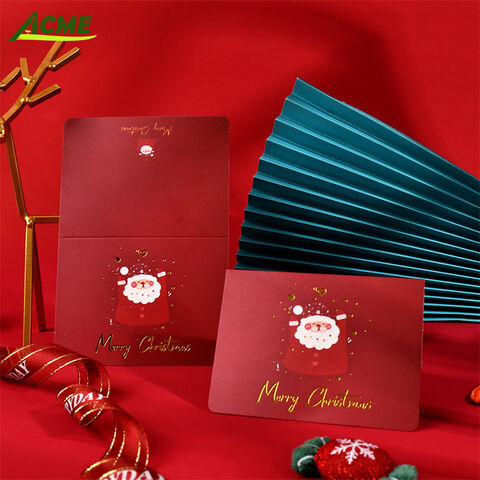 Personalisierte Weihnachtsgrußkarten mit Logo, einzigartiges Design, Offsetdruck für Partys und Anlässe zu verkaufen
