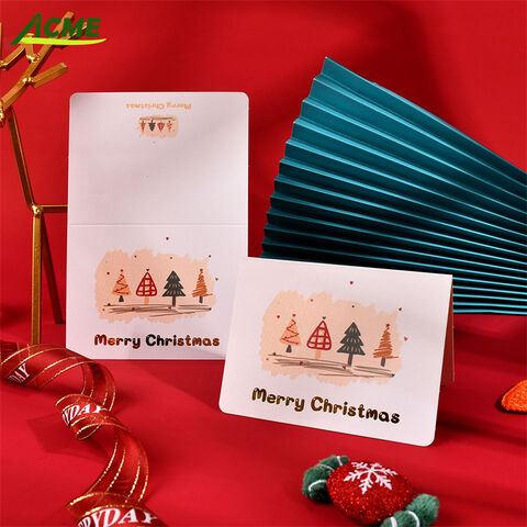 Personalisierte Weihnachtsgrußkarten mit Logo, einzigartiges Design, Offsetdruck für Partys und Anlässe zu verkaufen
