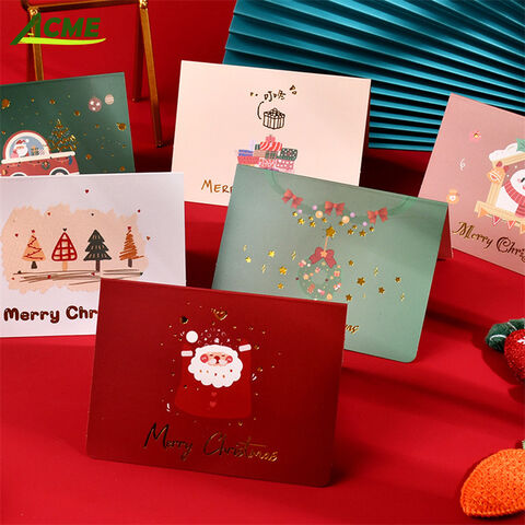 Personalisierte Weihnachtsgrußkarten mit Logo, einzigartiges Design, Offsetdruck für Partys und Anlässe zu verkaufen