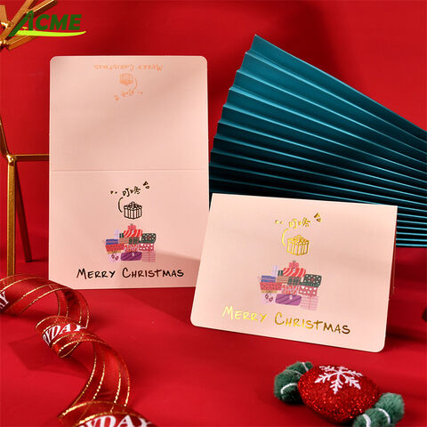 Personalisierte Weihnachtsgrußkarten mit Logo, einzigartiges Design, Offsetdruck für Partys und Anlässe zu verkaufen