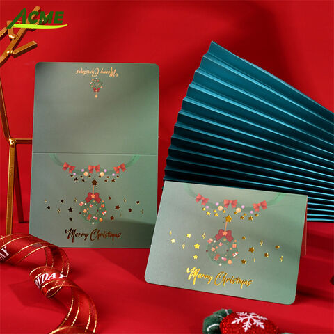 Personalisierte Weihnachtsgrußkarten mit Logo, einzigartiges Design, Offsetdruck für Partys und Anlässe zu verkaufen