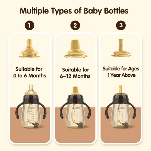 Mamadeira anticólica de silicone para bebê de 150ml, livre de BPA, portátil, macia, de gargalo largo, padrão de impressão de 240ml, atacado