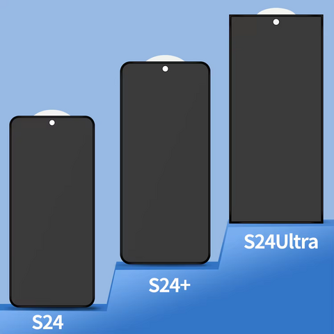 Protector de pantalla de vidrio templado 3D 9H para S24 S23 S22 S21, cobertura total, película protectora, desbloqueo de huellas dactilares, película transparente