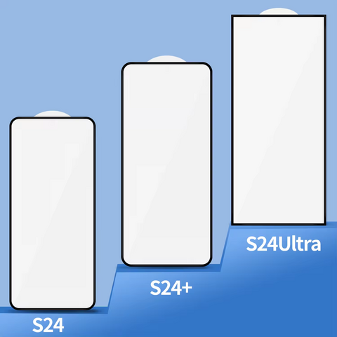 Protector de pantalla de vidrio templado 3D 9H para S24 S23 S22 S21, cobertura total, película protectora, desbloqueo de huellas dactilares, película transparente