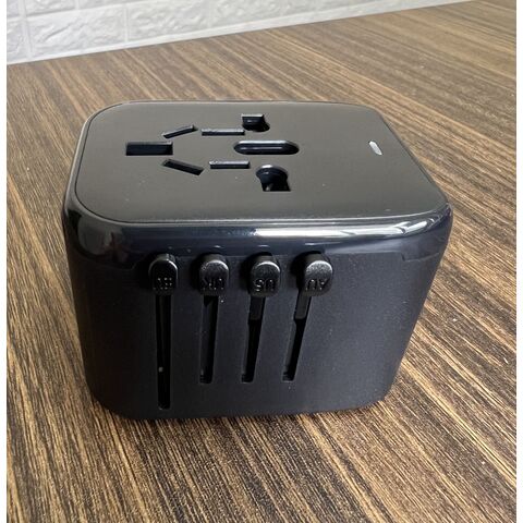 Adaptadores de corriente de viaje de 20W con enchufe americano, enchufe europeo, enchufe británico y enchufe australiano