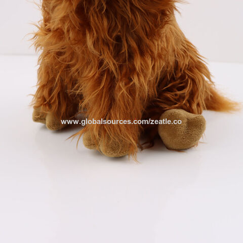 Venta al por mayor de peluche de vaca escocesa de las Highlands, muñeco de vaca de pelo largo