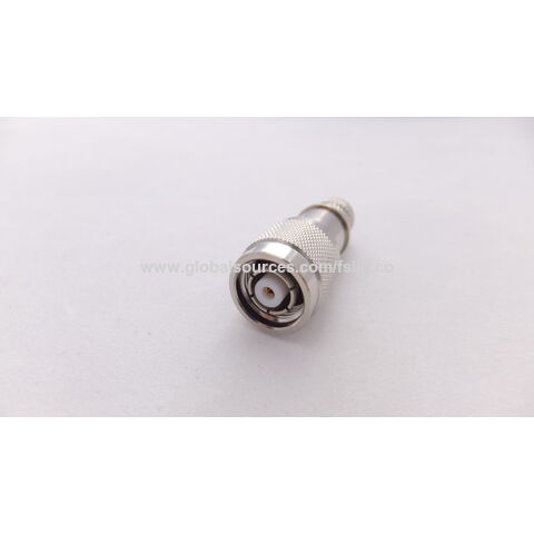 Conector masculino del RF de TNC, vertical del conector de cable del enchufe de TNC para el conector de cable RG-316 RG-174