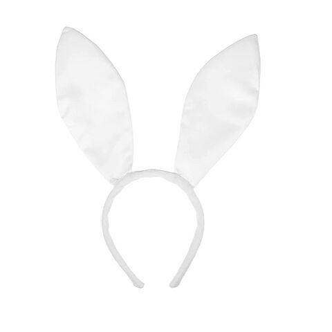 Serre-tête Oreilles de Lapin Noir Mode - Grand Serre-tête Cosmétique Oreilles de Lapin Noir