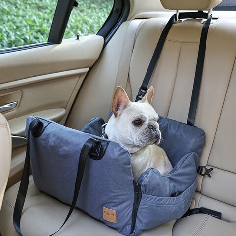 Venta al por mayor de asientos de coche multifuncionales para mascotas, portátiles, con airbag, asiento de seguridad para perros, bolsas de transporte para mascotas, sofá grande para perros, suministro para perros