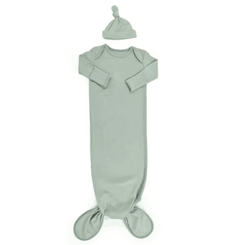 Neue Babyschlafsäcke mit Rundhalsausschnitt, Baby-Knotenkleider nach Maß, Bio-Babykleid mit langen Ärmeln und Blumenknoten
