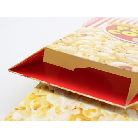 Cubos de palomitas de papel de cine de impresión personalizada al por mayor
