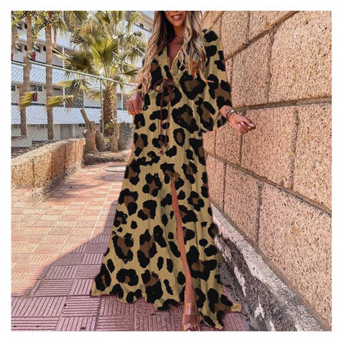 Compre Kaftán Con Estampado De Playa Para Mujer, Traje De Baño