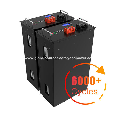 YABO Bateria de Lítio para Sistema Solar Doméstico 51.2V 280Ah para Sistemas Solares 48V - Pack de Baterias de Lítio