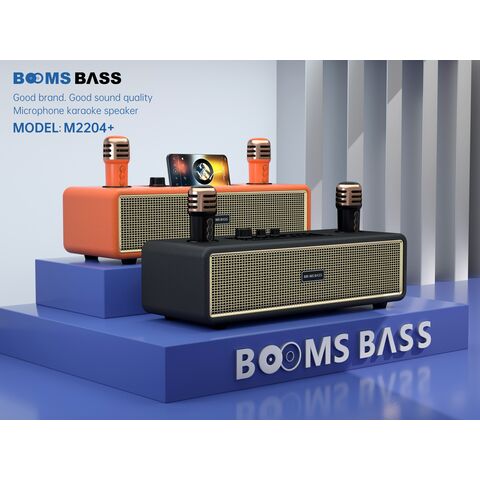 ODM 20W Retro Klassischer Stil Bluetooth Lautsprecher Surround Sound TWS Kabelloser Schreibtischlautsprecher mit 2 Mikrofonen 3000mAh M2204+
