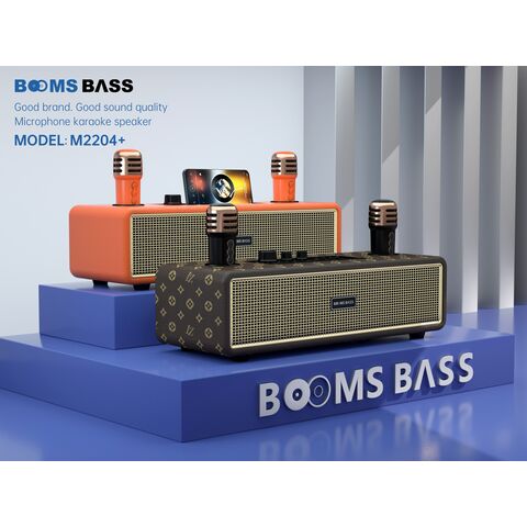 ODM 20W Retro Klassischer Stil Bluetooth Lautsprecher Surround Sound TWS Kabelloser Schreibtischlautsprecher mit 2 Mikrofonen 3000mAh M2204+