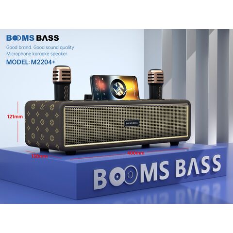 ODM 20W Retro Klassischer Stil Bluetooth Lautsprecher Surround Sound TWS Kabelloser Schreibtischlautsprecher mit 2 Mikrofonen 3000mAh M2204+