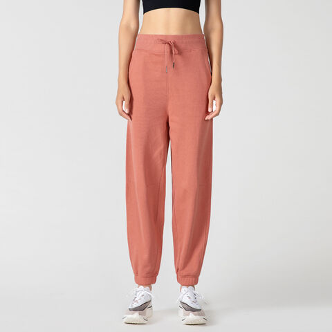 Custom Woman High Waist Loose Sports Trousers Casual Cotton Fitness Yoga Pants Women Harem Baggy Sweatpants