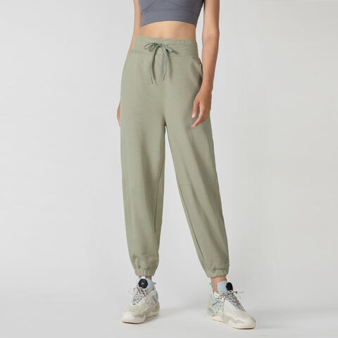 Custom Woman High Waist Loose Sports Trousers Casual Cotton Fitness Yoga Pants Women Harem Baggy Sweatpants