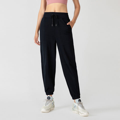 Custom Woman High Waist Loose Sports Trousers Casual Cotton Fitness Yoga Pants Women Harem Baggy Sweatpants