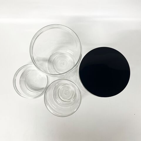 Venta al por mayor de botellas de plástico PET transparentes, reciclables, de calidad alimentaria, con tapas a prueba de fugas para frutos secos, cereales, galletas y snacks