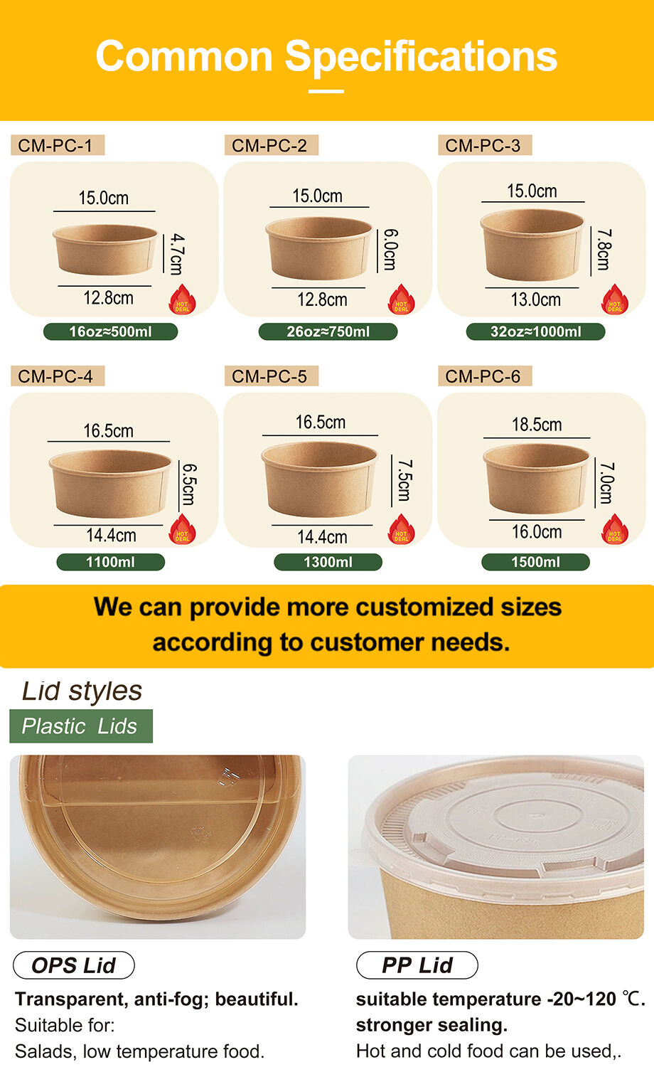 Bulk Buy China Wholesale Food Container Custom Disposable Fast Food ...
