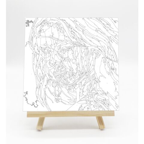 Pequeño lienzo estirado DIY para artistas, set de pintura para niños, pintura por números, fábrica de pintura personalizada