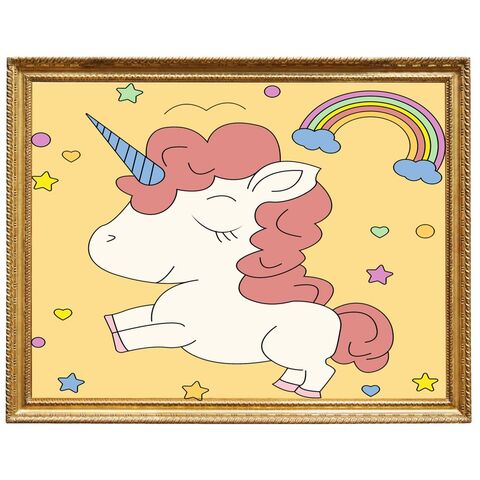 Pequeño lienzo estirado DIY para artistas, set de pintura para niños, pintura por números, fábrica de pintura personalizada